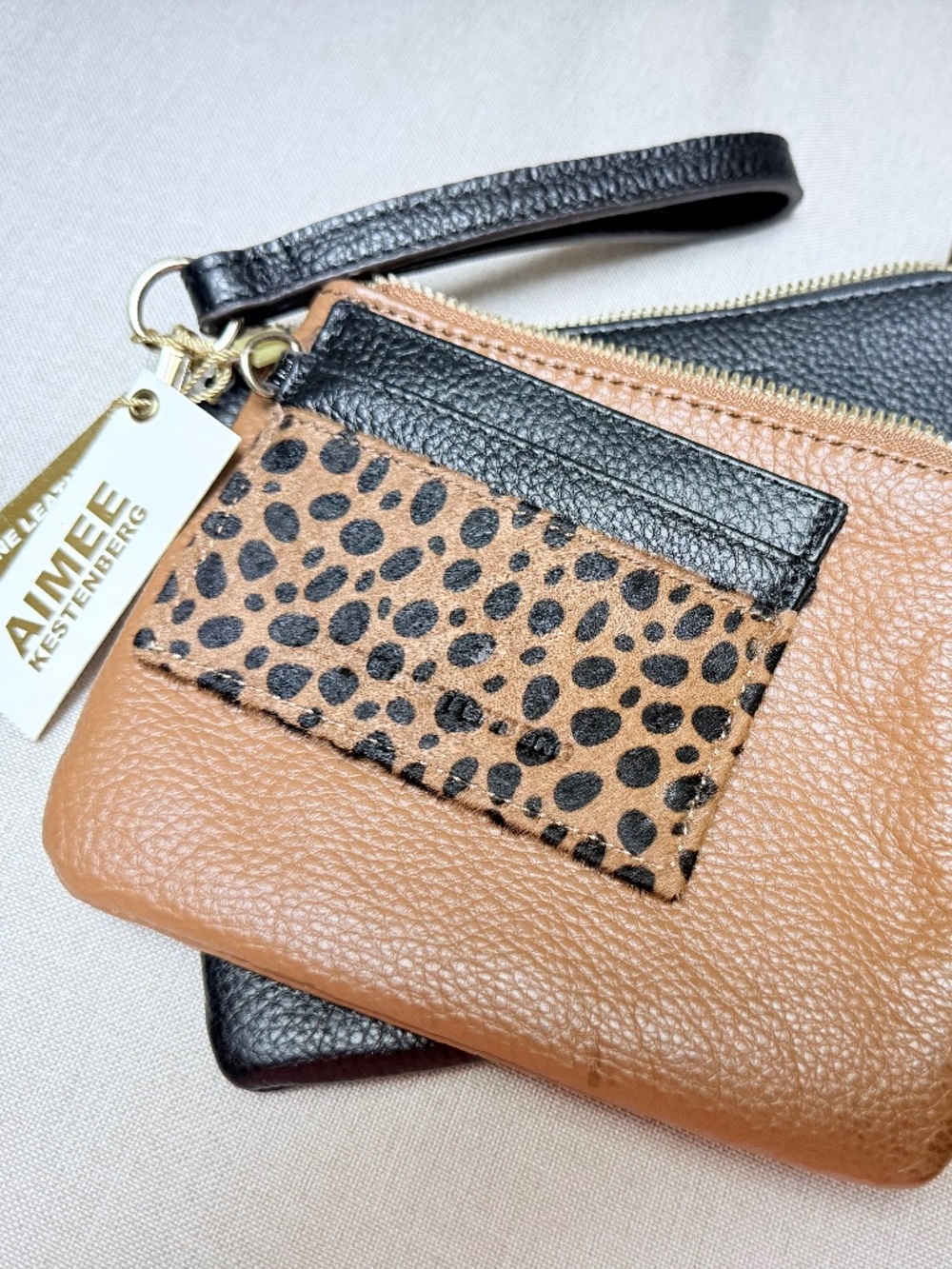 Aimee Kestenberg Havana 3-Piece Wristlet Set New With Tags